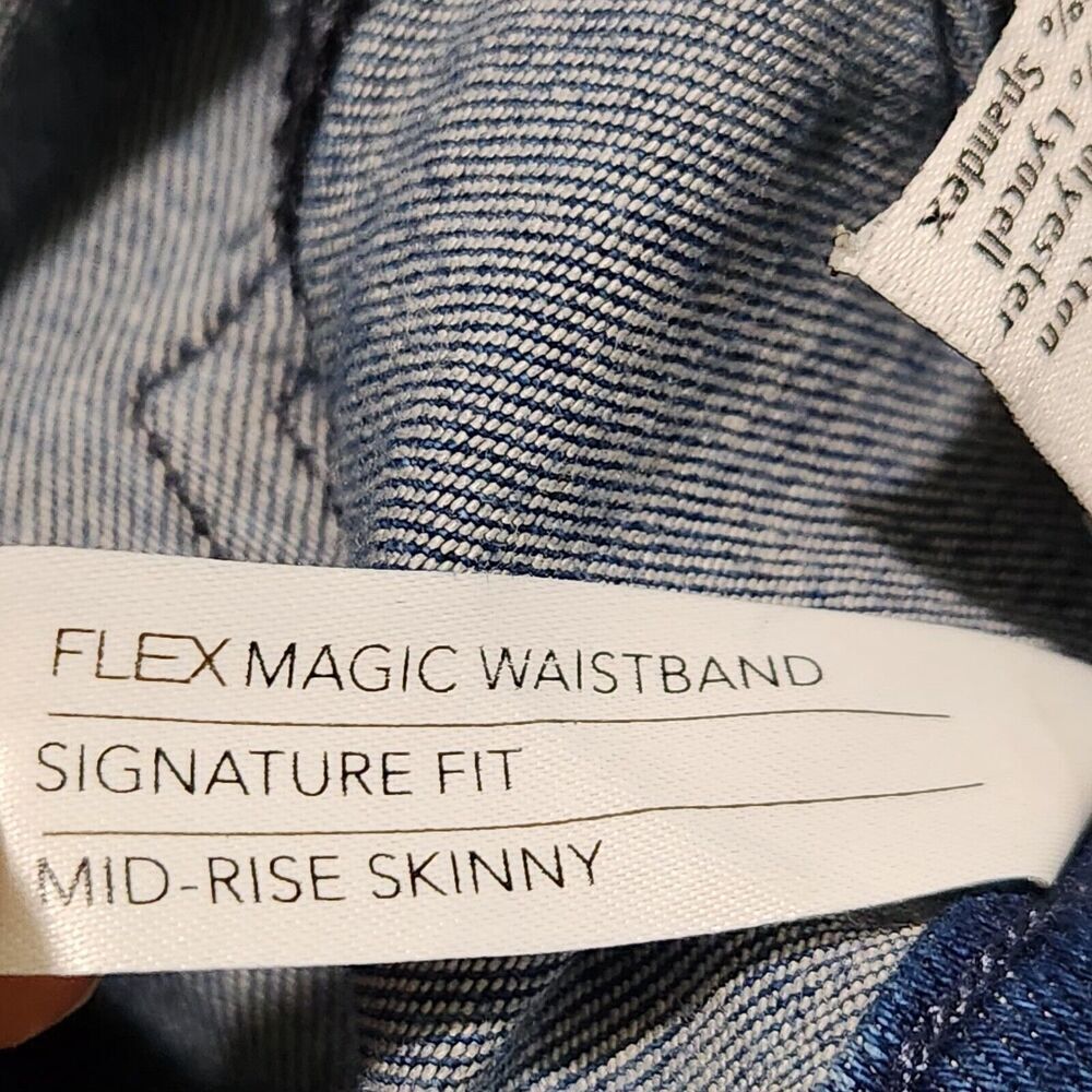 Lane Bryant Denim Jeans Skinny Size 24 Blue Signature Fit Mid-rise  New - Picture 10 of 11